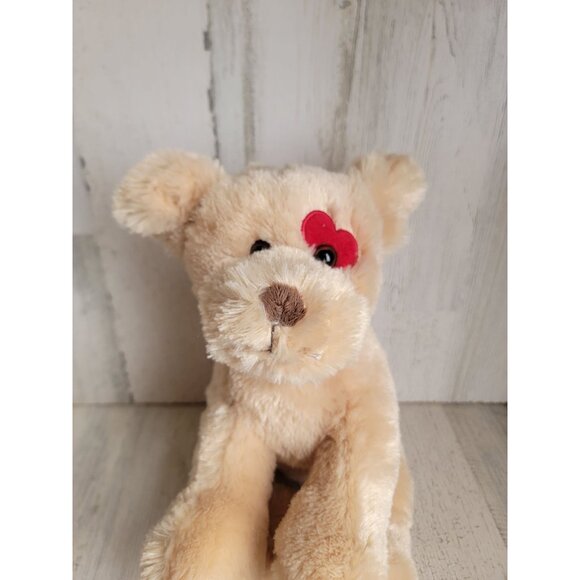 Bearington stuffed animal heart eye dog plush toy Valentine - Picture 3 of 8